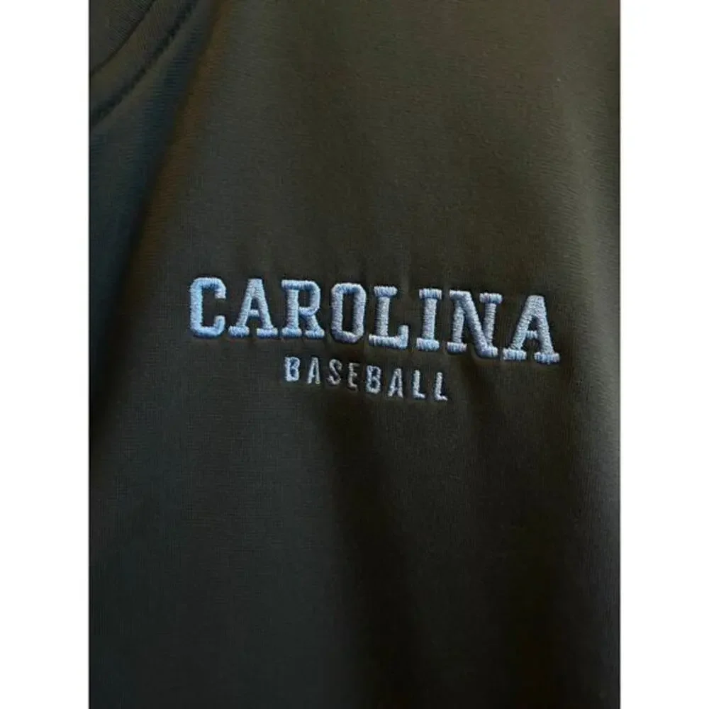 Nike Dri Fit 1/4 Zip Carolina TarHeels Baseball Anthracite Large Training Jacket